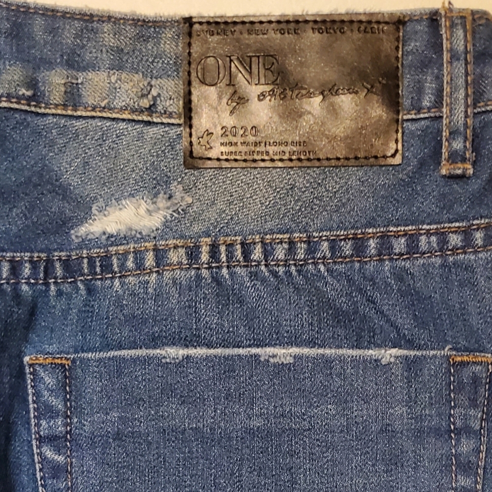 New $120 ONE by One Teaspoon 2020 Denim Mini Skirt 30 NWOT - Picture 7 of 8